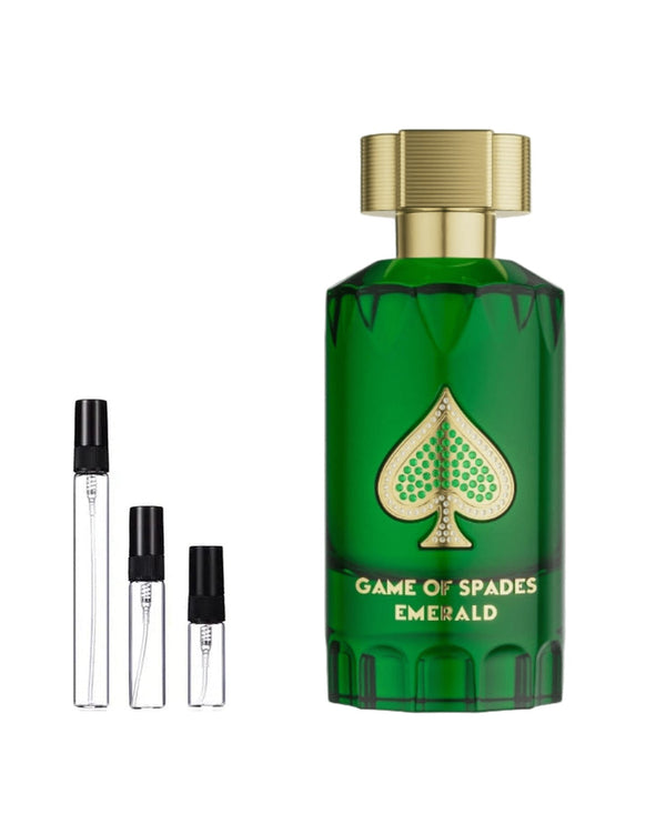 Jo Milano Paris Game of Spades Emerald Extrait sample – decant in glazen sprayflesje (2, 5 of 10 ml)