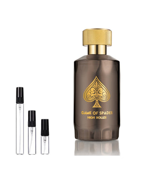 Jo Milano Paris Game of Spades High Roller Extrait sample – decant in glazen sprayflesje (2, 5 of 10 ml)