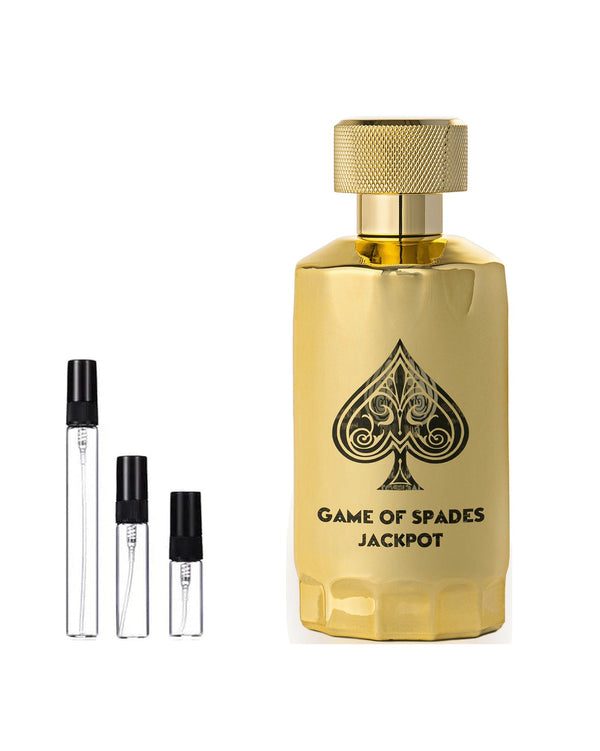 Jo Milano Paris Game of Spades Jackpot Extrait sample – decant in glazen sprayflesje (2, 5 of 10 ml)