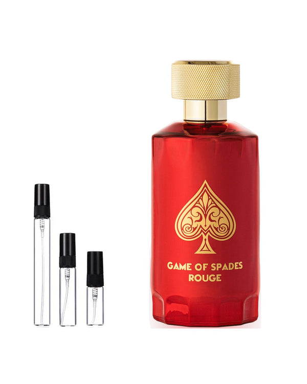 Jo Milano Paris Game of Spades Rouge Extrait sample – decant in glazen sprayflesje (2, 5 of 10 ml)