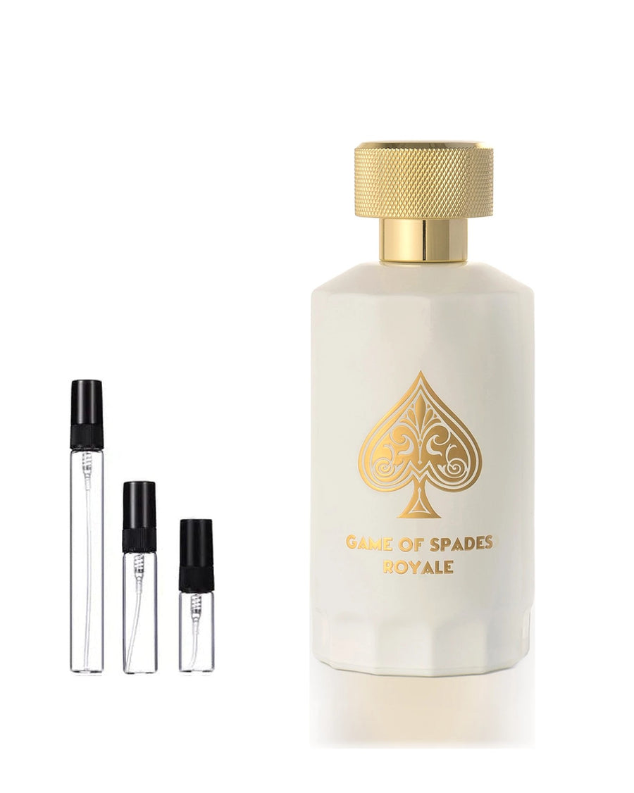 Jo Milano Paris Game of Spades Royale sample – decant in glazen sprayflesje (2, 5 of 10 ml)