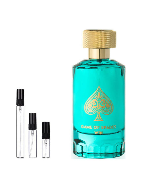 Jo Milano Paris Game of Spades Win Extrait sample – decant in glazen sprayflesje (2, 5 of 10 ml)