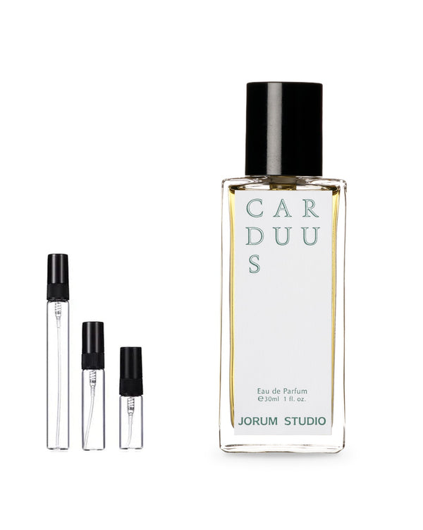 Jorum Studio Carduus sample – decant in glazen sprayflesje (2, 5 of 10 ml)