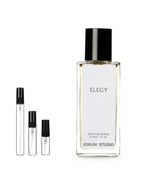 Jorum Studio Elegy sample – decant in glazen sprayflesje (2, 5 of 10 ml)