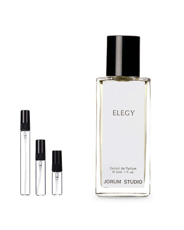 Jorum Studio Elegy sample – decant in glazen sprayflesje (2, 5 of 10 ml)
