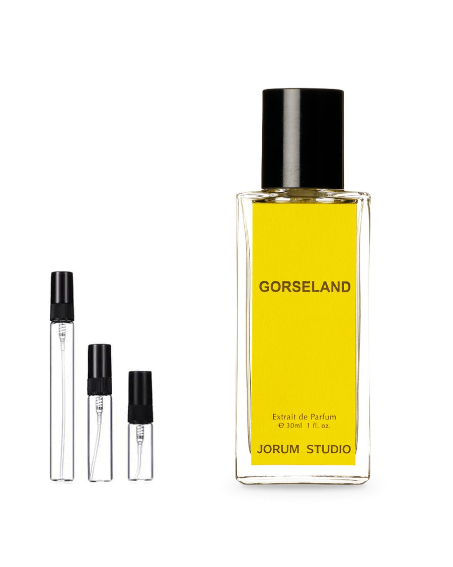Jorum Studio Gorseland sample – decant in glazen sprayflesje (2, 5 of 10 ml)