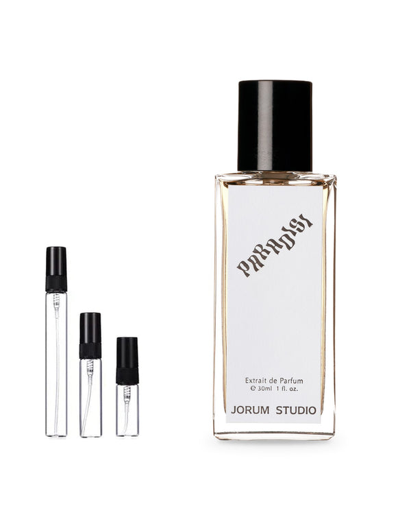 Jorum Studio Paradisi sample – decant in glazen sprayflesje (2, 5 of 10 ml)