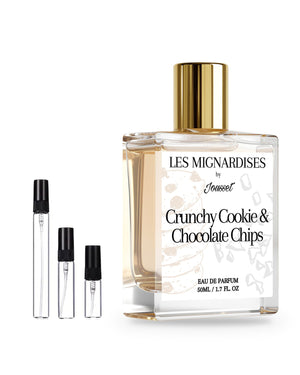 Jousset Parfums Crunchy Cookie & Chocolate Chips sample – decant in glazen sprayflesje (2, 5 of 10 ml)