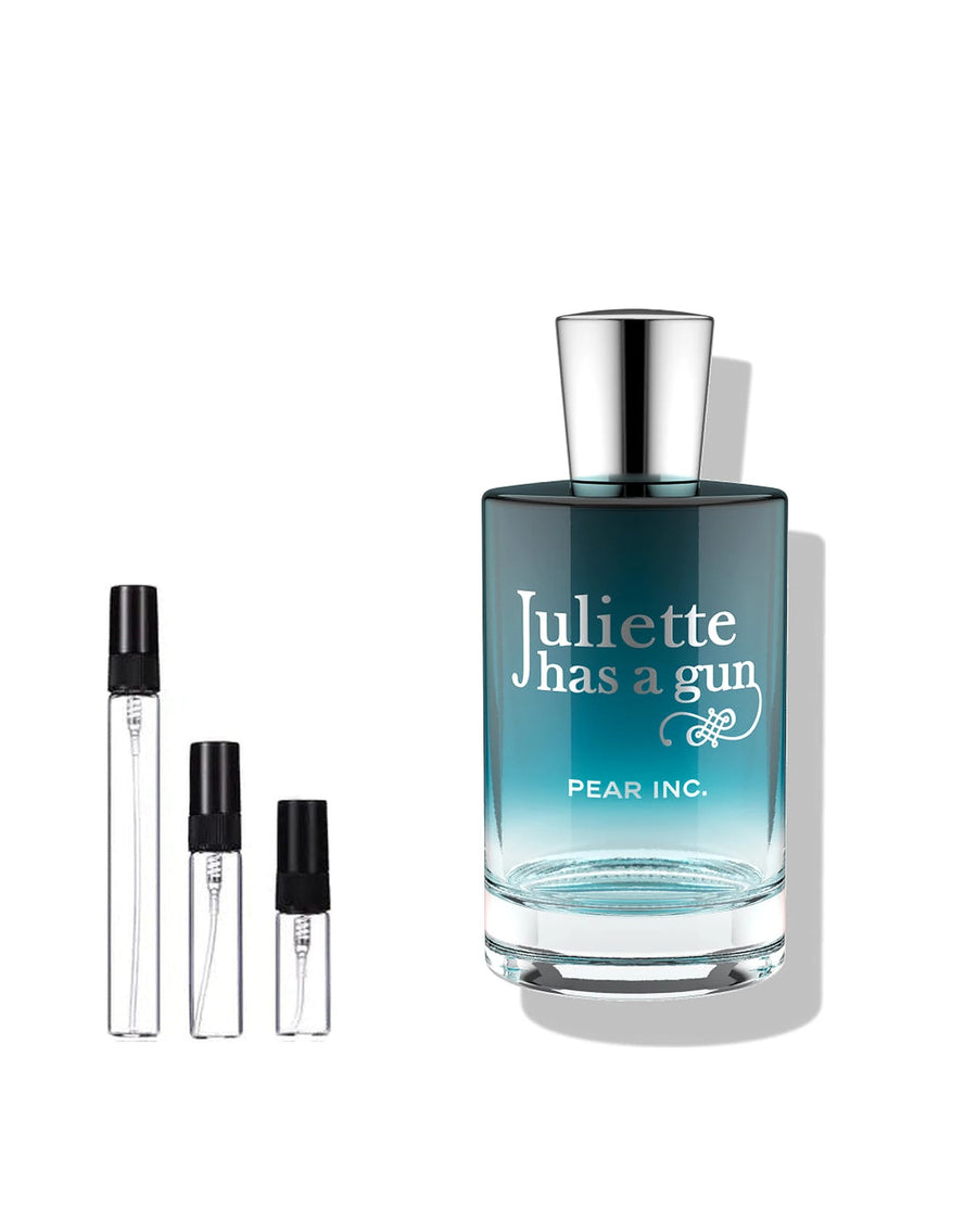 Juliette Has a Gun Pear Inc. sample – decant in glazen sprayflesje (2, 5 of 10 ml)