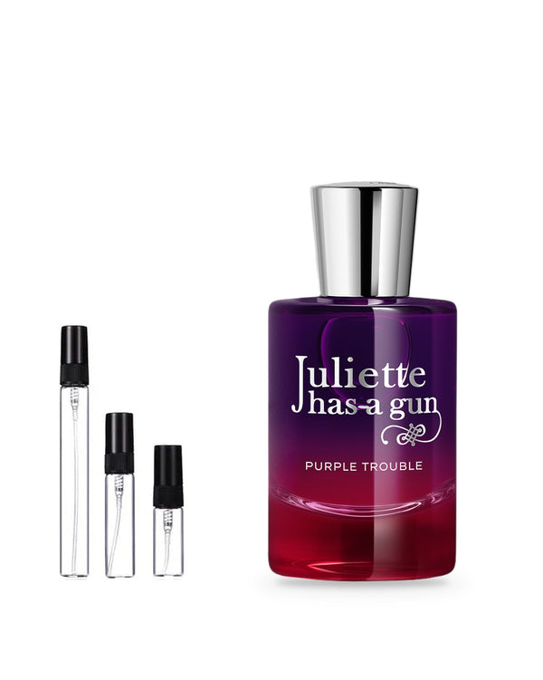 Juliette Has a Gun Purple Trouble sample – decant in glazen sprayflesje (2, 5 of 10 ml)