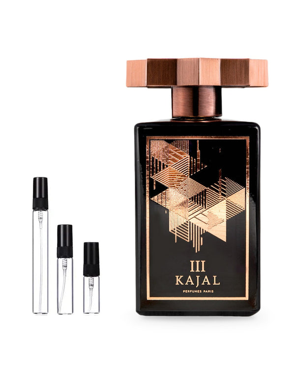 Kajal III sample – decant in glazen sprayflesje (2, 5 of 10 ml)