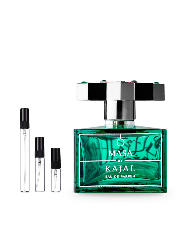 Kajal Masa sample – decant in glazen sprayflesje (2, 5 of 10 ml)