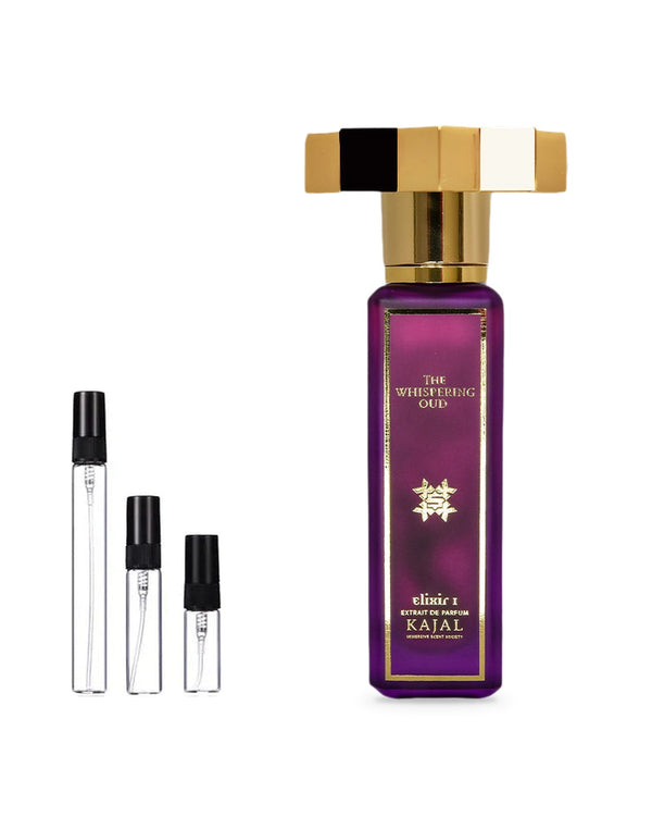 Kajal The Whispering Oud sample – decant in glazen sprayflesje (2, 5 of 10 ml)