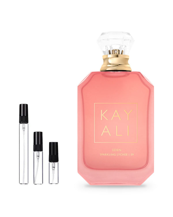 Kayali Eden Sparkling Lychee 39 sample – decant in glazen sprayflesje (2, 5 of 10 ml)