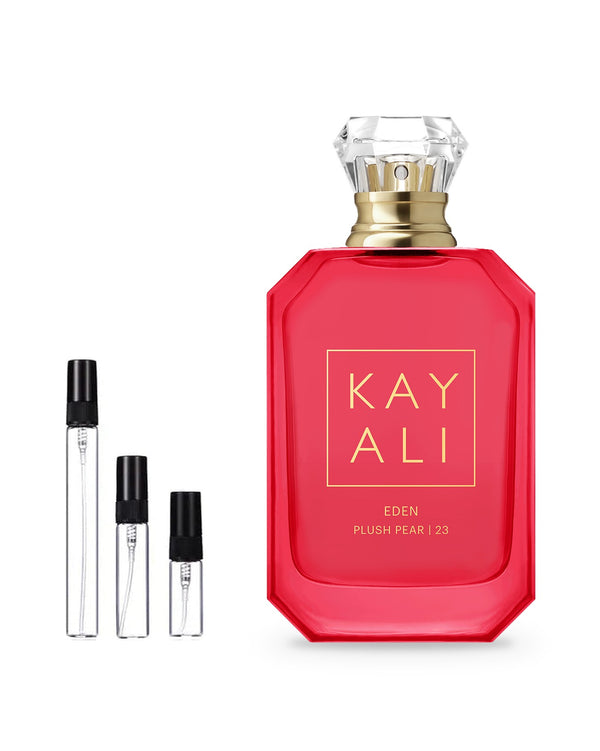 Kayali Eden Plush Pear 23 sample – decant in glazen sprayflesje (2, 5 of 10 ml)