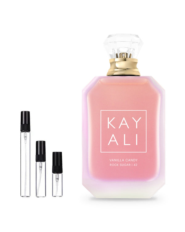 Kayali Vanilla Candy Rock Sugar 42 sample – decant in glazen sprayflesje (2, 5 of 10 ml)