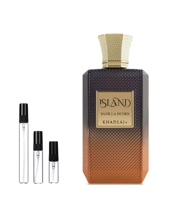 Khadlaj Island Vanilla Dunes sample – decant in glazen sprayflesje (2, 5 of 10 ml)