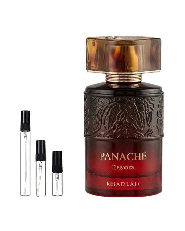 Khadlaj Panache Eleganza sample – decant in glazen sprayflesje (2, 5 of 10 ml)