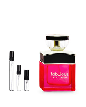 Khalis Fabulous Rouge sample – decant in glazen sprayflesje (2, 5 of 10 ml)
