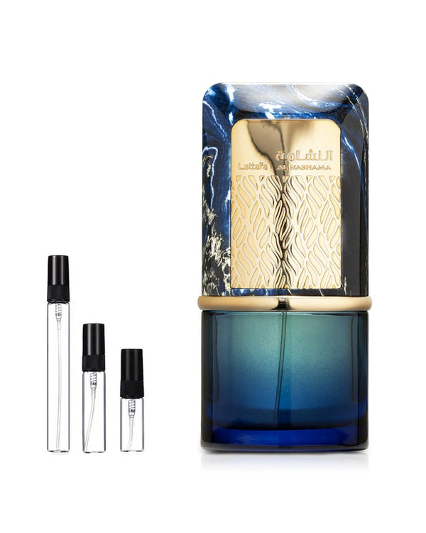 Lattafa Al Nashama Caprice sample – decant in glazen sprayflesje (2, 5 of 10 ml)