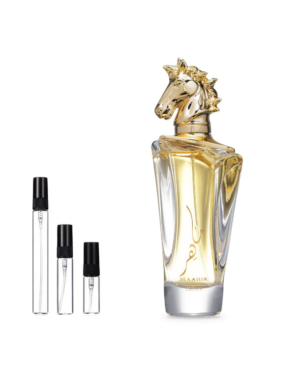 Lattafa Maahir sample – decant in glazen sprayflesje (2, 5 of 10 ml)