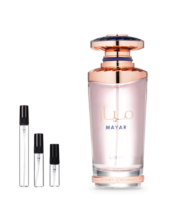 Lattafa Mayar sample – decant in glazen sprayflesje (2, 5 of 10 ml)