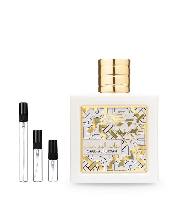 Lattafa Qaed Al Fursan Unlimited sample – decant in glazen sprayflesje (2, 5 of 10 ml)