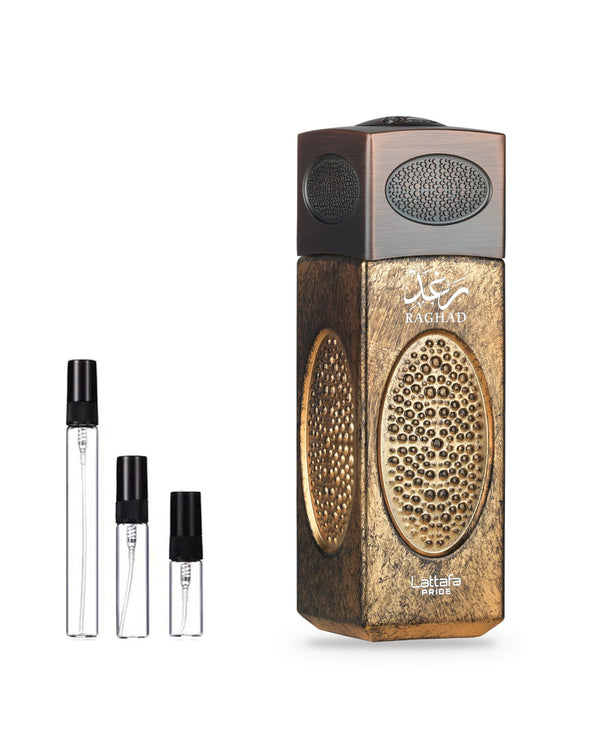 Lattafa Raghad sample – decant in glazen sprayflesje (2, 5 of 10 ml)