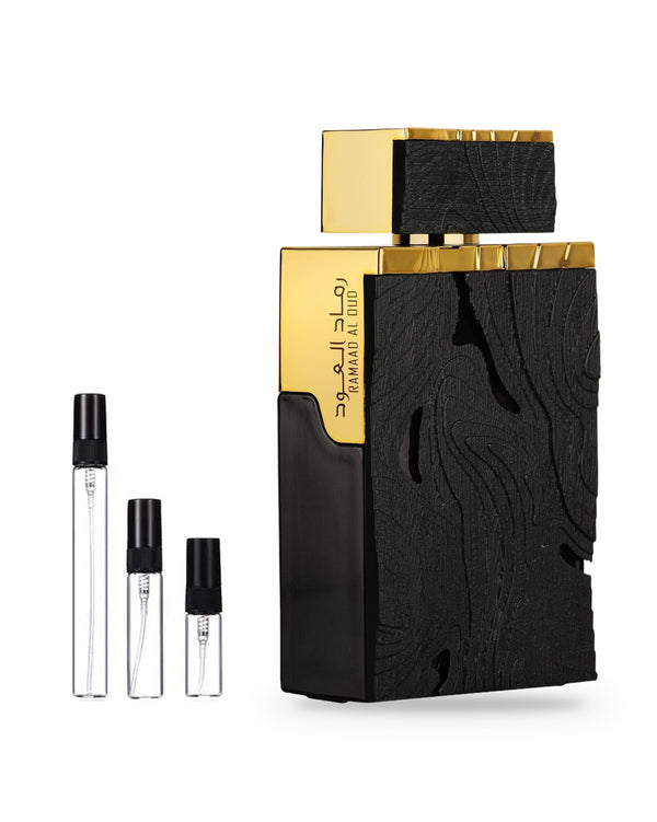 Lattafa Ramaad Al Oud sample – decant in glazen sprayflesje (2, 5 of 10 ml)