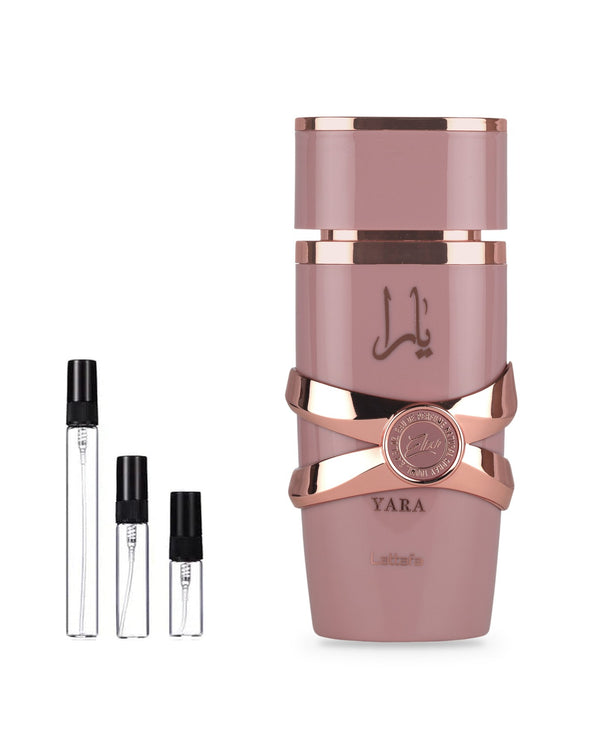 Lattafa Yara Elixir sample – decant in glazen sprayflesje (2, 5 of 10 ml)