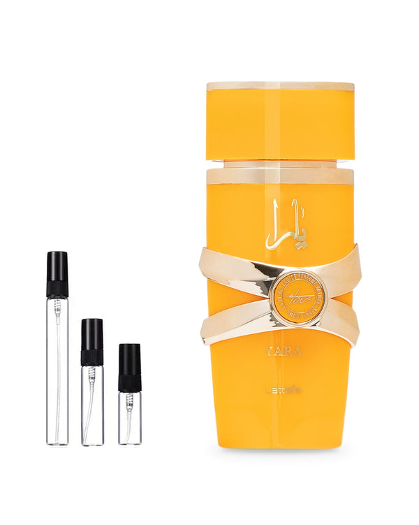 Lattafa Yara Tous sample – decant in glazen sprayflesje (2, 5 of 10 ml)