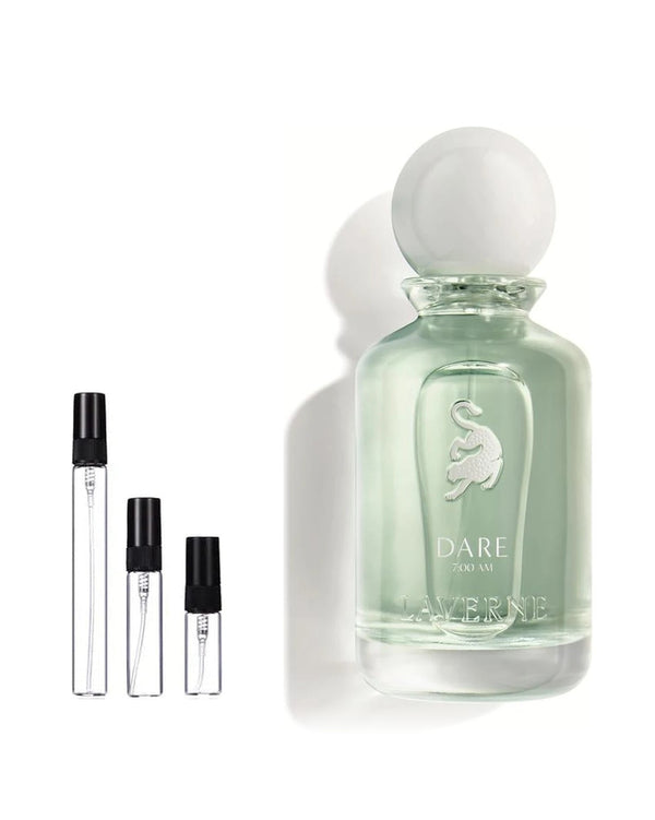 Laverne Dare 7:00AM sample – decant in glazen sprayflesje (2, 5 of 10 ml)