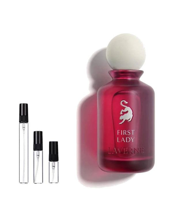 Laverne First Lady sample – decant in glazen sprayflesje (2, 5 of 10 ml)