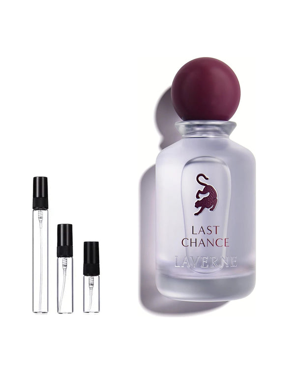Laverne Last Chance sample – decant in glazen sprayflesje (2, 5 of 10 ml)