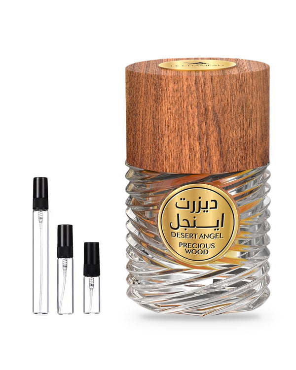 Le Chameau Desert Angel Precious Wood sample – decant in glazen sprayflesje (2, 5 of 10 ml)