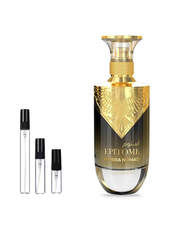 Le Chameau Epitome Ambra Nomad sample – decant in glazen sprayflesje (2, 5 of 10 ml)