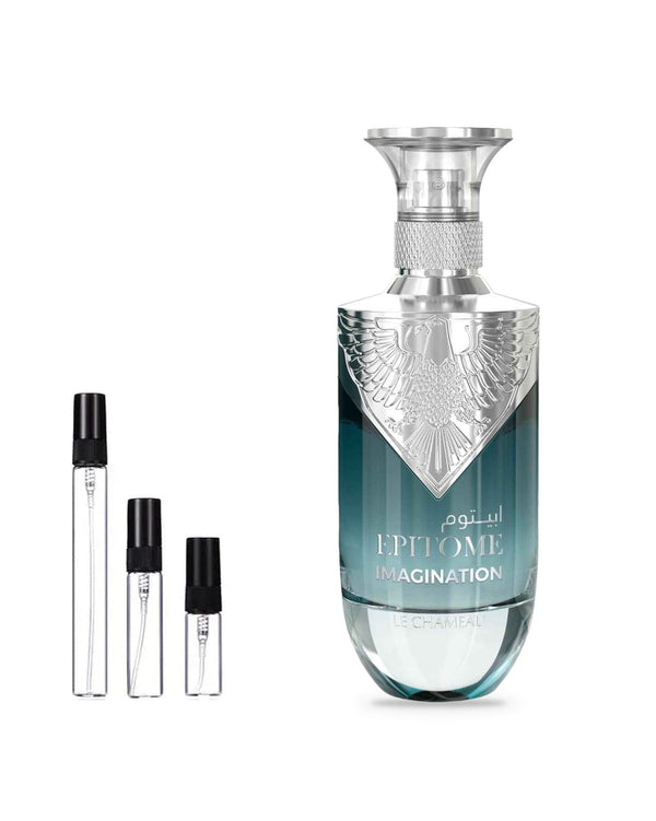Le Chameau Epitome Imagination sample – decant in glazen sprayflesje (2, 5 of 10 ml)