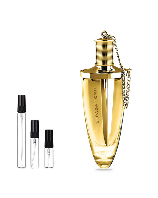 Le Chameau Espada Oro sample – decant in glazen sprayflesje (2, 5 of 10 ml)