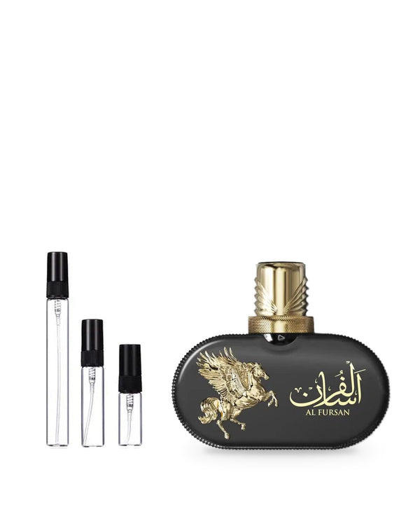 Le Falcone Al Fursan sample – decant in glazen sprayflesje (2, 5 of 10 ml)