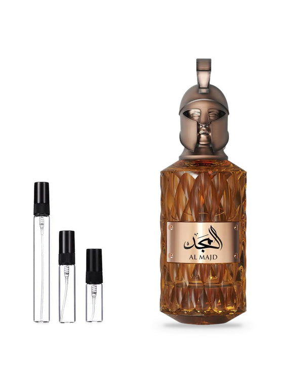 Le Falcone Al Majd sample – decant in glazen sprayflesje (2, 5 of 10 ml)