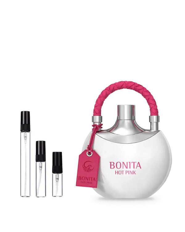 Le Falcone Bonita Hot Pink sample – decant in glazen sprayflesje (2, 5 of 10 ml)