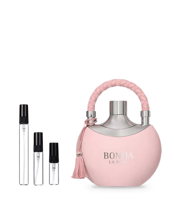 Le Falcone Bonita La Rose sample – decant in glazen sprayflesje (2, 5 of 10 ml)