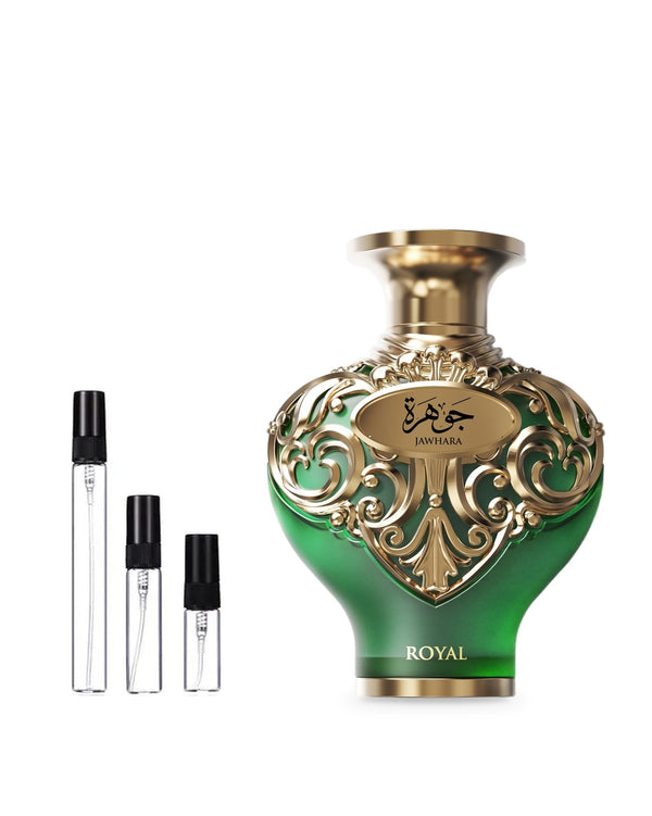 Le Falcone Jawhara Royal sample – decant in glazen sprayflesje (2, 5 of 10 ml)