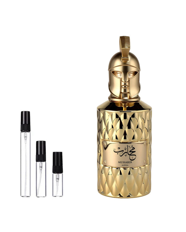 Le Falcone Muharib Alpha sample – decant in glazen sprayflesje (2, 5 of 10 ml)