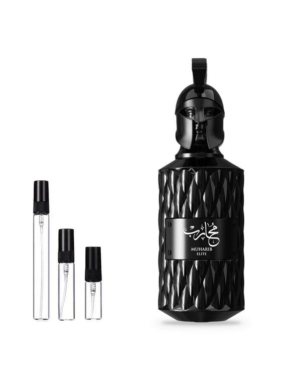 Le Falcone Muharib Elite sample – decant in glazen sprayflesje (2, 5 of 10 ml)