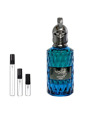 Le Falcone Muharib Hero sample – decant in glazen sprayflesje (2, 5 of 10 ml)