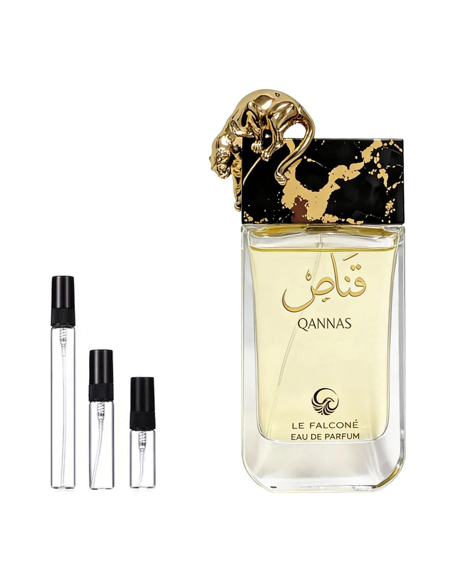 Le Falcone Qannas sample – decant in glazen sprayflesje (2, 5 of 10 ml)