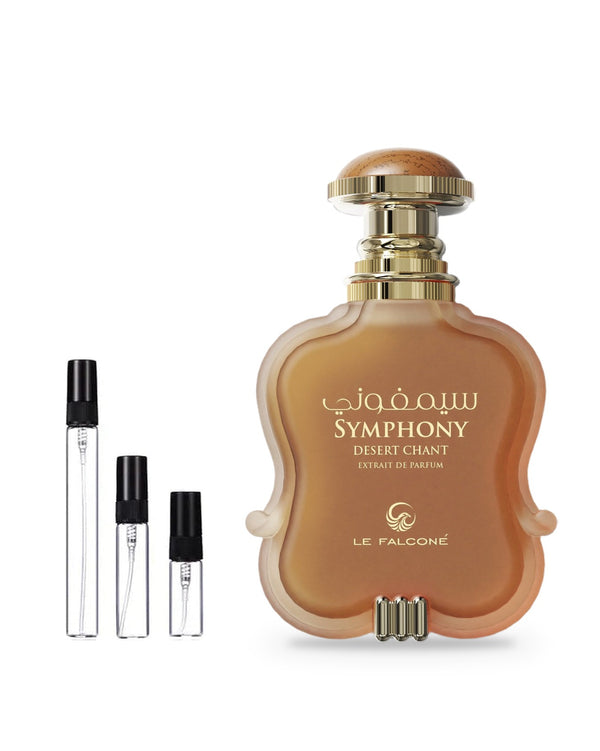 Le Falcone Symphony Desert Chant sample – decant in glazen sprayflesje (2, 5 of 10 ml)