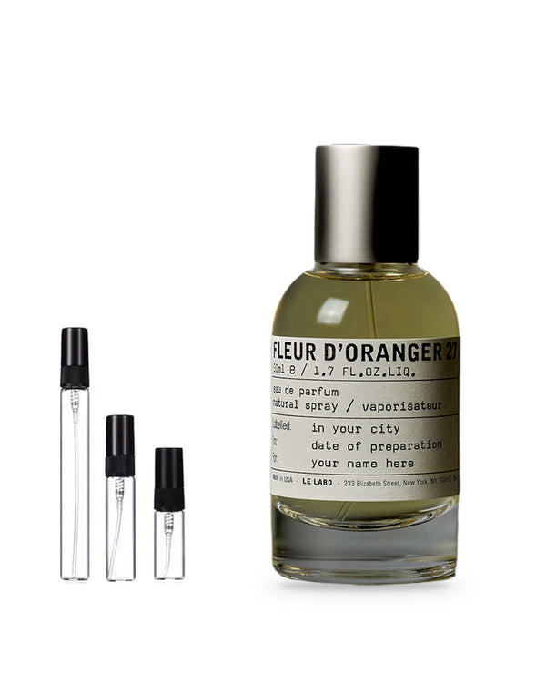 Le Labo Fleur D'Oranger 27 sample – decant in glazen sprayflesje (2, 5 of 10 ml)