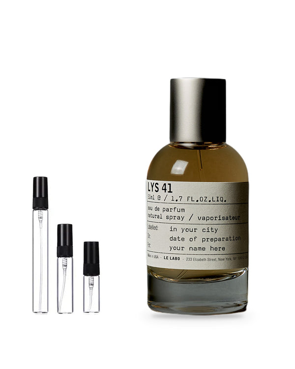 Le Labo Lys 41 sample – decant in glazen sprayflesje (2, 5 of 10 ml)